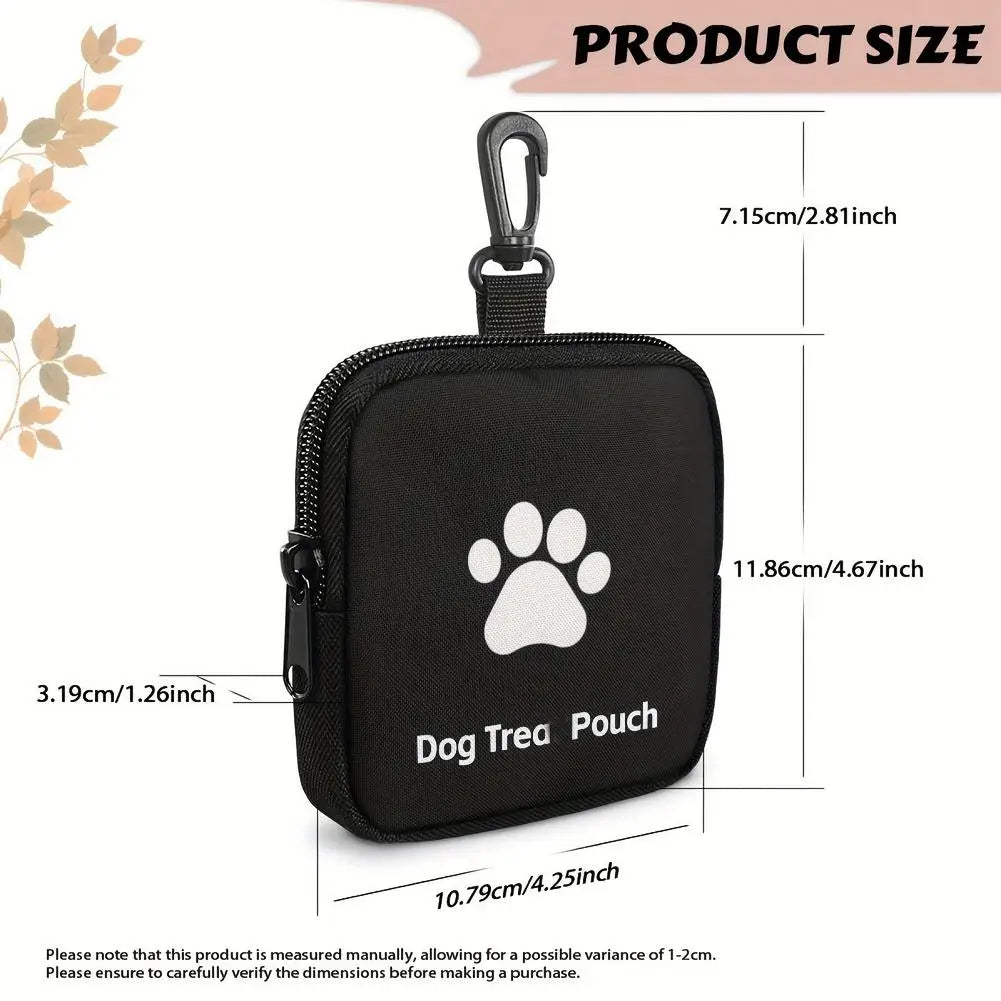 1pcs Dog Snack Bag Portable Pet Treat Pouch for Outdoor Walking Training Waist Fanny Pack Food Storage Pocket Animal Supply