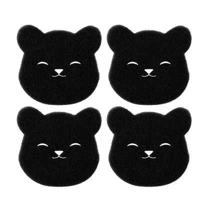 Pet hair remover set includes 2 4 pcs sticky sponges for washing machine dryer use black lint catcher