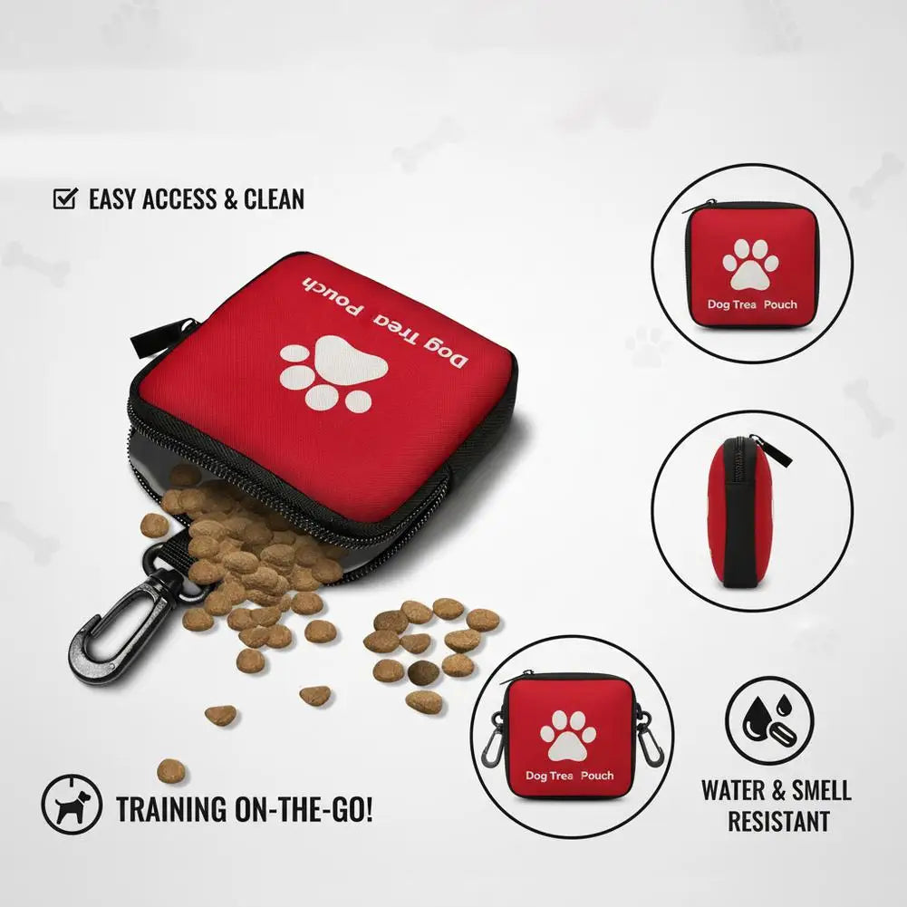 1pcs Dog Snack Bag Portable Pet Treat Pouch for Outdoor Walking Training Waist Fanny Pack Food Storage Pocket Animal Supply
