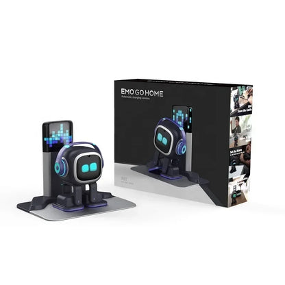 Emo Robot Commercial Smart AI, Voice Recognition Emotional Companion, Electronic Pet for Children Adult with App & Home Control