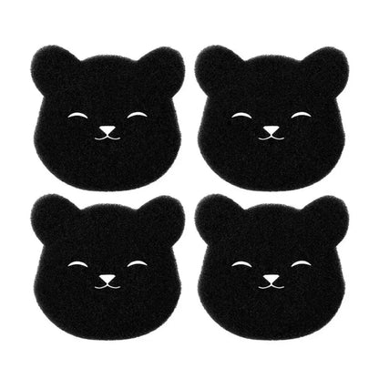 Pet hair remover set includes 2 4 pcs sticky sponges for washing machine dryer use black lint catcher