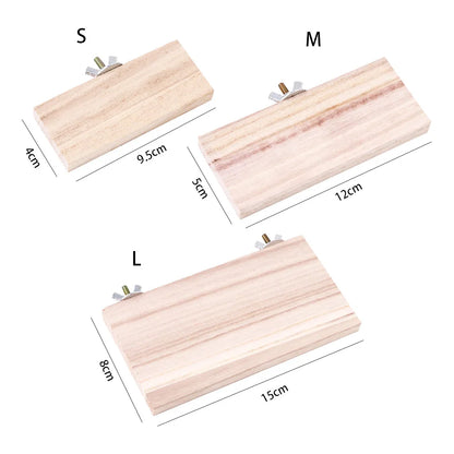 Pet Wood Stand Platform Bird Toys Parrot Rack Hamster Accessories Gerbils Mice Jumping Board Home Supplies