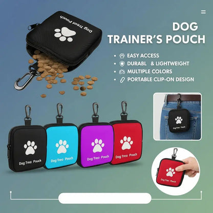 1pcs Dog Snack Bag Portable Pet Treat Pouch for Outdoor Walking Training Waist Fanny Pack Food Storage Pocket Animal Supply