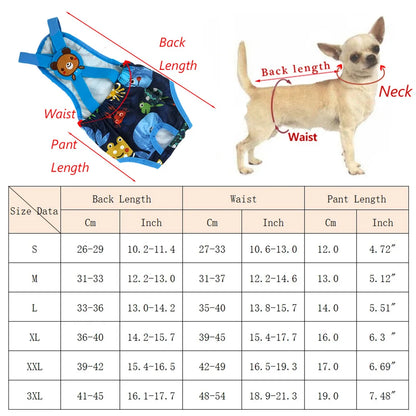 Unisex Pet Physiological Pants Underwear Girl Dog Diaper Strap Briefs Female Sanitary Panties Shorts for Dogs Mascotas Supplies