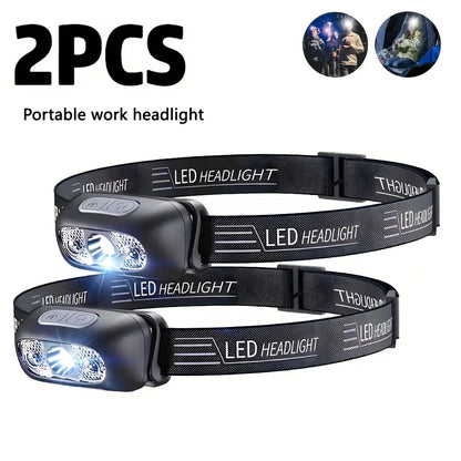 STAARICC Powerful LED Sensor Headlamp USB Rechargeable Headlight Led Head Torch Camping Search Light Flashlight Fishing Lantern